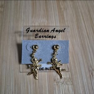 Gaurdian Angel Pierced Earrings
